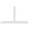 Ekena Millwork Portland Architectural Grade PVC Gable Bracket, 84"W x 52 1/2"H x 6"D x 6"F, 15/12 Pitch GBP084X53X0606POR00 - alternate 4